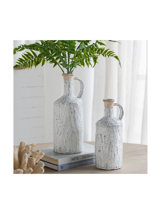 Artekko Decorative Vase Bard Orange 13.5x12.5x32.5cm