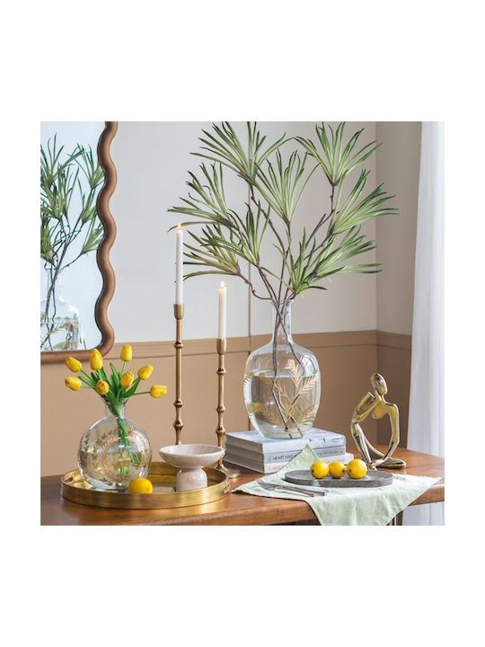 Artekko Decorative Vase Aphelios Transparent 15x15x22cm