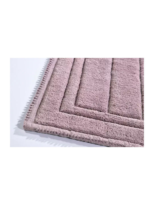 Down Town Home Badematte Baumwolle Rechteckig Chloe Lilac 50x110cm