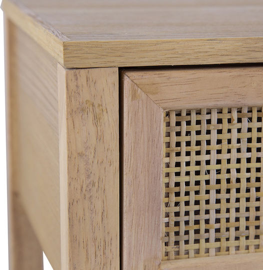 Nachttisch Holz Beige 55x30x55cm