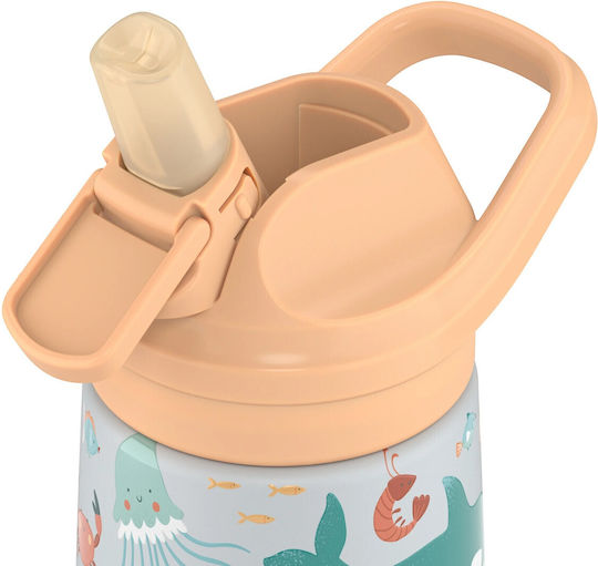 Cool Bottles Kids Water Bottle Thermos Silicone Kiddies Underwater World 350ml