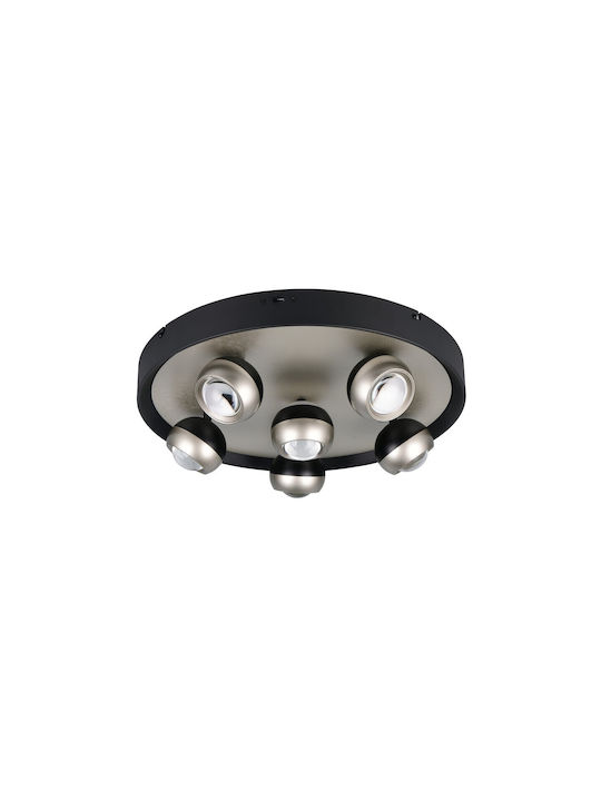 Trio Lighting Orbit Deckenleuchte Silber