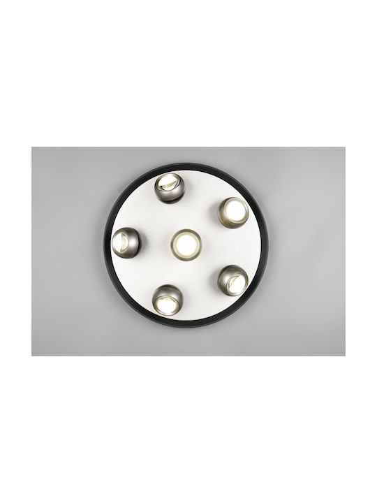 Trio Lighting Orbit Deckenleuchte Silber