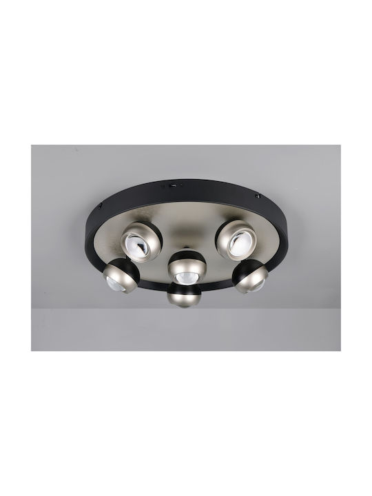 Trio Lighting Orbit Deckenleuchte Silber