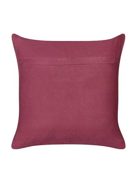 Beliani Perna de Canapea Cadetia Burgundy 45x45 cm