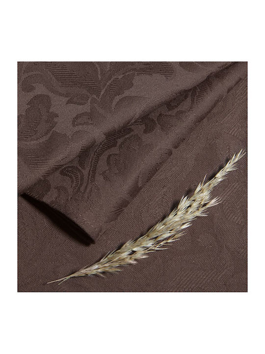 Αιγαίον Τραπεζομάντηλο Σετ Brown 160x220εκ.