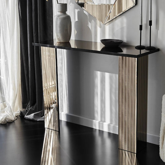 Wooden Console Table Bronze L105xW34xH80cm