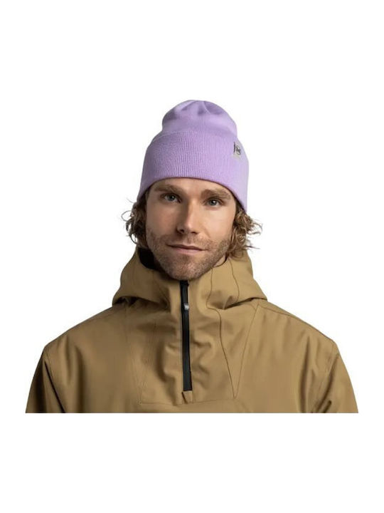 Lilon Grape Ice Beanie Unisex Beanie Knitted in Purple color