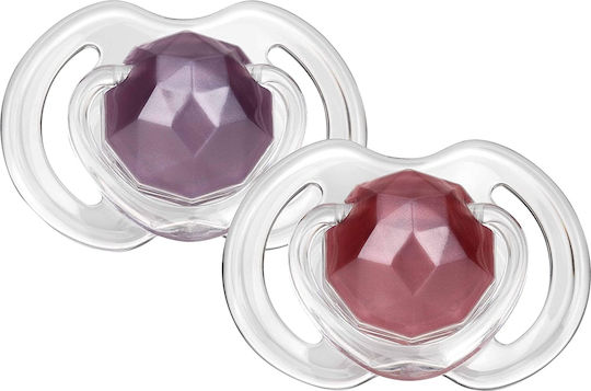 Nuby Orthodontic Pacifiers Silicone Nuby Blue / Green for 0-6 months 2pcs