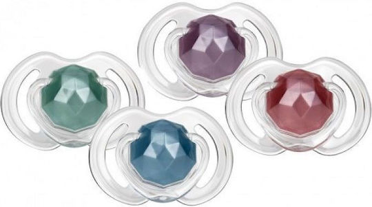 Nuby Orthodontic Pacifiers Silicone Nuby Blue / Green for 0-6 months 2pcs