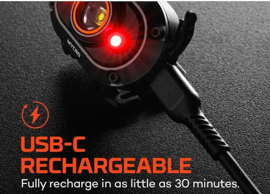 Nebo Rechargeable Headlamp LED with Maximum Brightness 450lm Mycro Gray