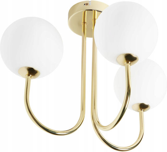 Beliani Ceiling Mount Light White