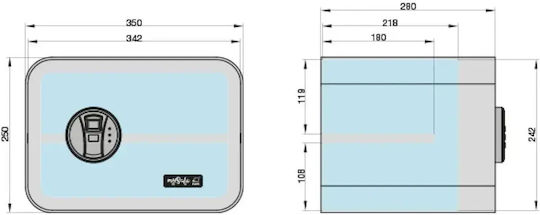 Basi Mysafe 350 Χρηματοκιβώτιο με Κλειδί & Δακτυλικό Αποτύπωμα