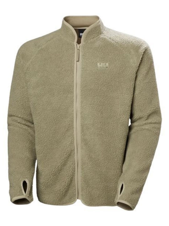 Box Pile 2.0 Men's Fleece Cardigan Beige