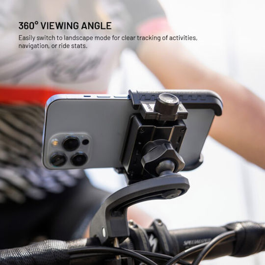 Fixed Bike Holder Bikee Plus Vista Bicycle Motorcycle Handlebar Mount 360° Rotative Max 6.8'' Black Fixbipv-bk