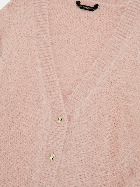 Kids Cardigan Knitted Pink