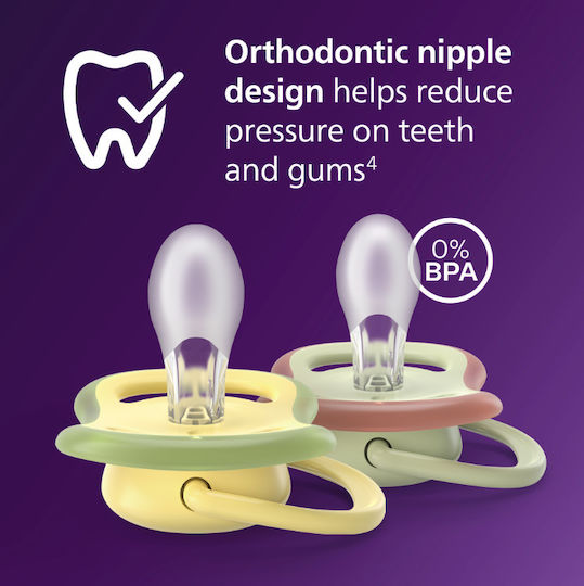 Philips Ultra Air Биберони Силикон Зелен за 18+ месеци 2бр
