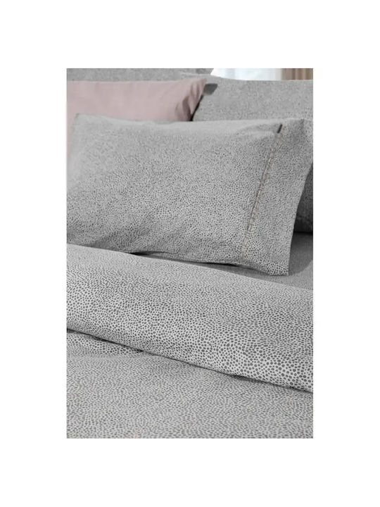 Guy Laroche Bettbezug-Set Baumwolle Übergröße mit 2 Kissenbezügen 225x245 Laura Flannel