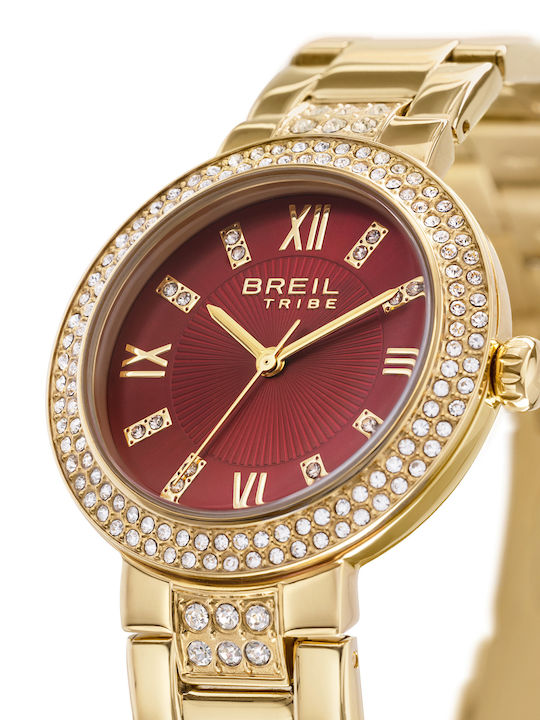 Breil Tribe Women's Watch with Gold Metal Bracelet