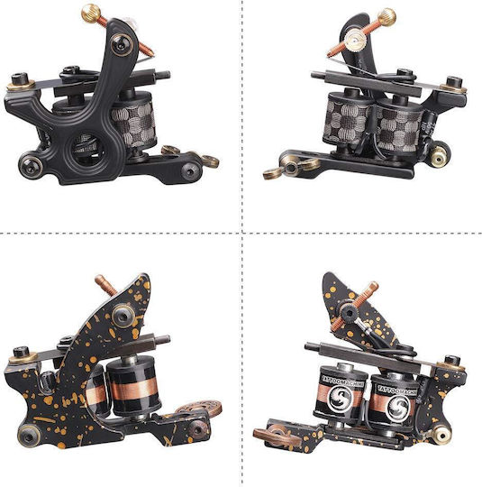 Set 2 Mașini de Tatuat Alimentare 20 Ace de Tatuaj Mașină cu Bobină Piele de Practică Pedală Kit Accesorii
