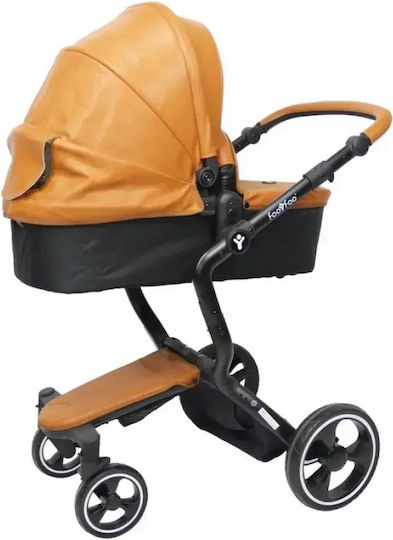 Fiko FooFoo Adjustable 2 in 1 Baby Stroller Suitable for Newborn Tabac Brown