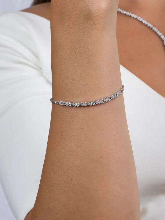 Set mit Halskette , Ohrringe & Ring aus Silber mit Steinen