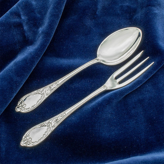 Savvas Design Μεταλλικά Ασημί 13.5cm ΔΕΠ00289 2τμχ