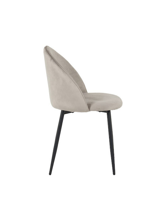 Perch Dining Room Velvet Chair Grey 50x43x82cm