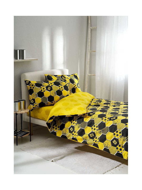 Vesta Home Σετ Σεντόνια Μονά Βαμβακερά 170x260cm 3τμχ