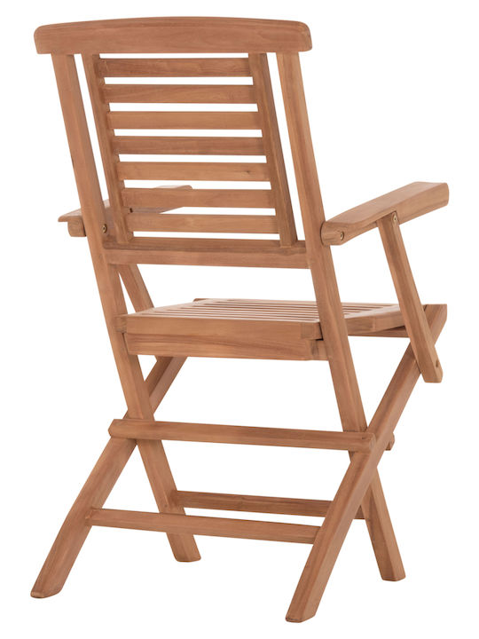 Градински Стол Дървен Crander Teak 2 Бройки 53x63x90 см