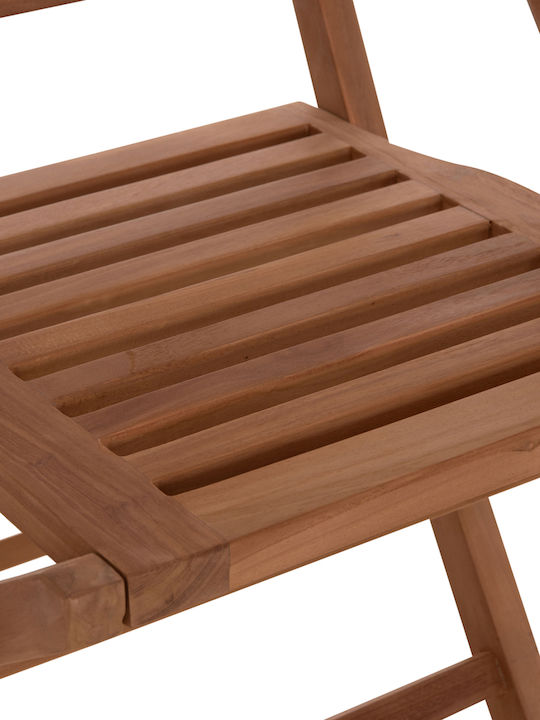 Градински Стол Дървен Crander Teak 2 Бройки 53x63x90 см