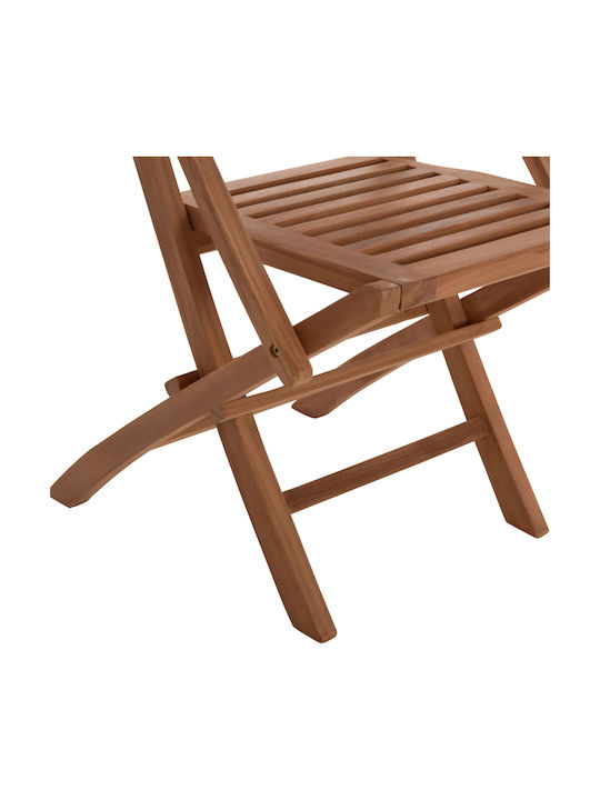 Градински Стол Дървен Crander Teak 2 Бройки 53x63x90 см