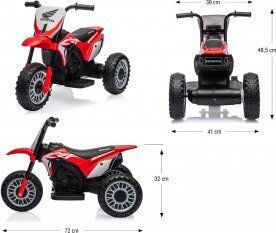 Kids Motorbike Licensed Honda CRF450 Electric 6 Volt Red