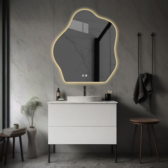 Futura Badezimmerspiegel LED Berührung 70x80cm Weiß