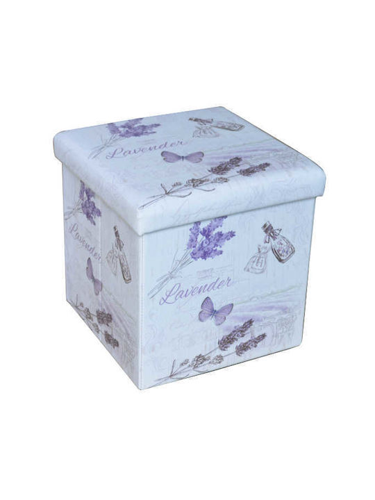 Scaune Camera de zi Cu spațiu de depozitare Tapițat cu Țesătură Multicolor 38x38x37.5buc