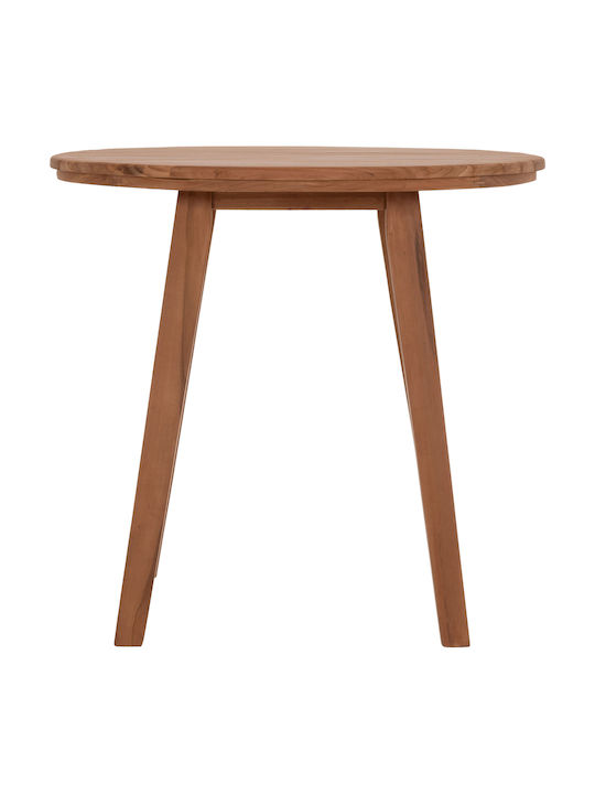 Dante Round Table Dining Room from Solid Wood Teak 46x46x75cm