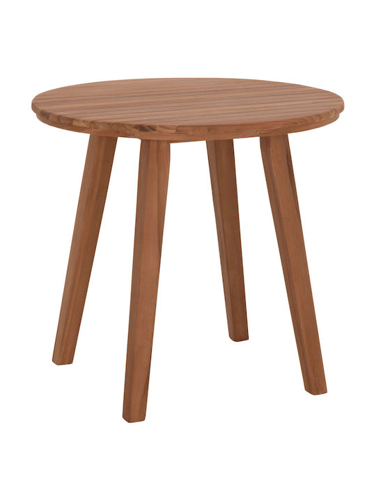 Dante Round Table Dining Room from Solid Wood Teak 46x46x75cm