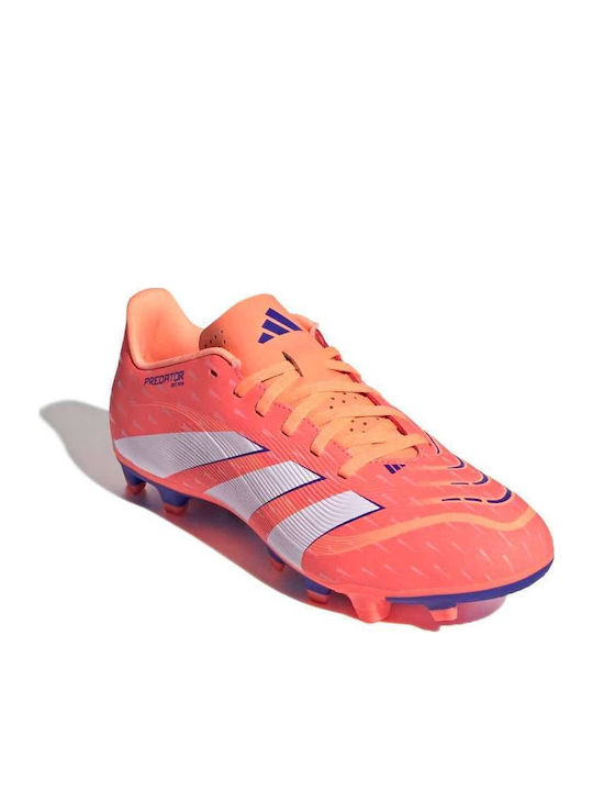 adidas Predator Club Football Shoes with Cleats Orange