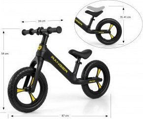 Milly Mally Kids Balance Bike Black
