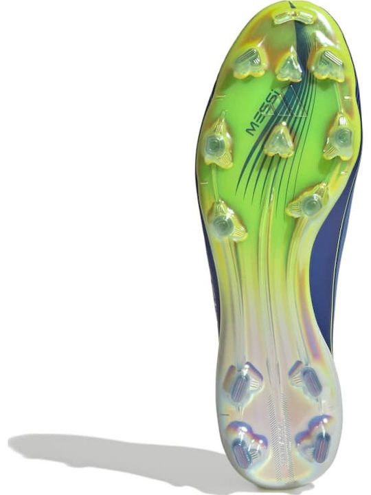 adidas F50 Messi Elite FG Ποδοσφαιρικά Παπούτσια με Τάπες Μπλε