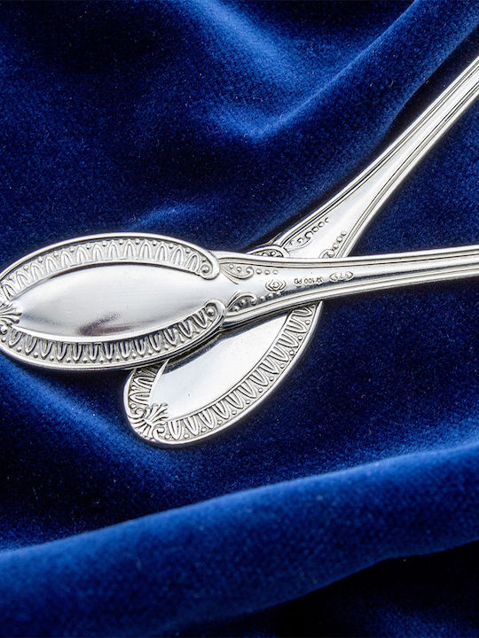 Savvas Design Gabel-Set Tabelle Edelstahl Silber 5Stück
