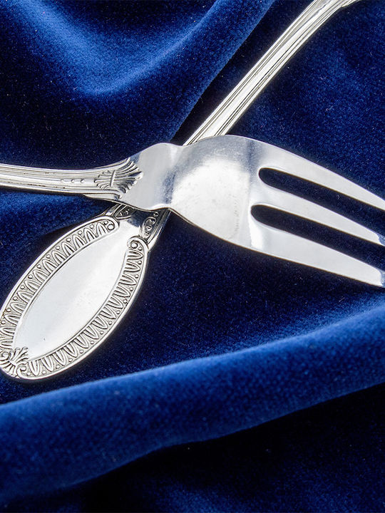 Savvas Design Gabel-Set Tabelle Edelstahl Silber 5Stück
