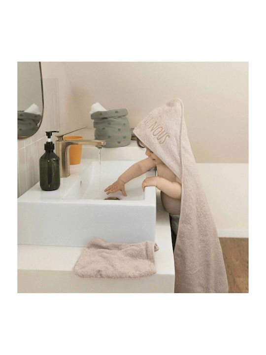 Trois Kilos Sept Room Mosquito Net with Tulle Beige 60x60x260cm