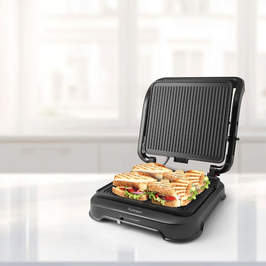 Rohnson Sandwich Maker Grill 2200W Black