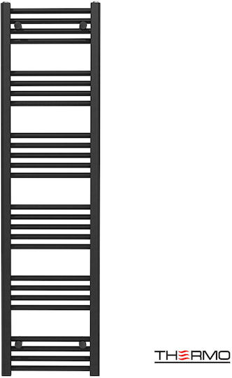 Thermo Towel Rail Bathroom 1500x400 Black