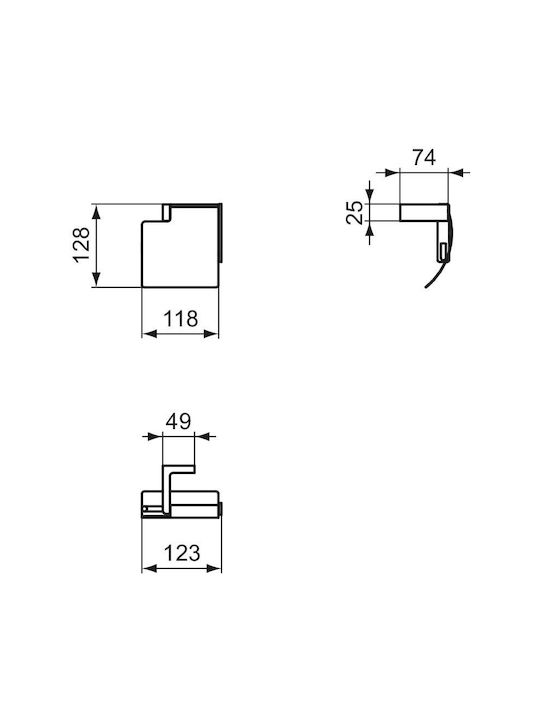 Ideal Standard Conca Papierhalter Silber