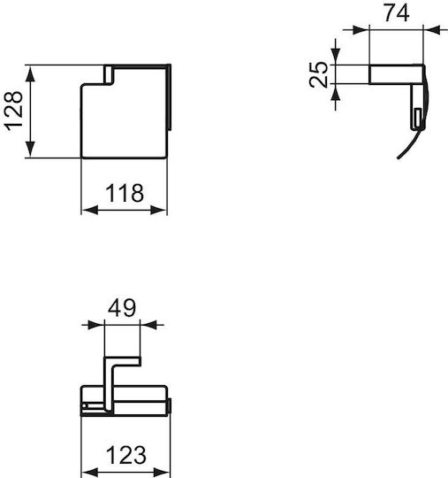 Ideal Standard Conca Χαρτοθήκη Ασημί