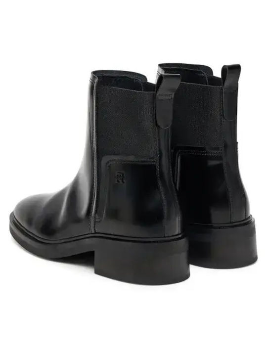 Leather Women's Ankle Boots Black