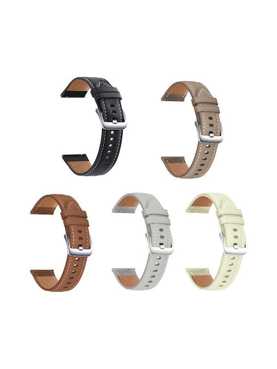 Strap Leather White (Xiaomi Watch 2 Pro / Watch S3Haylou LS02)