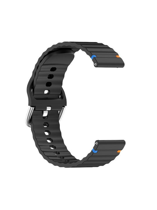 Λουράκι Σιλικόνης Μαύρο (Redmi Watch 5 Active / Watch 5 LiteRealme Watch 2Haylou RT2 LS10)